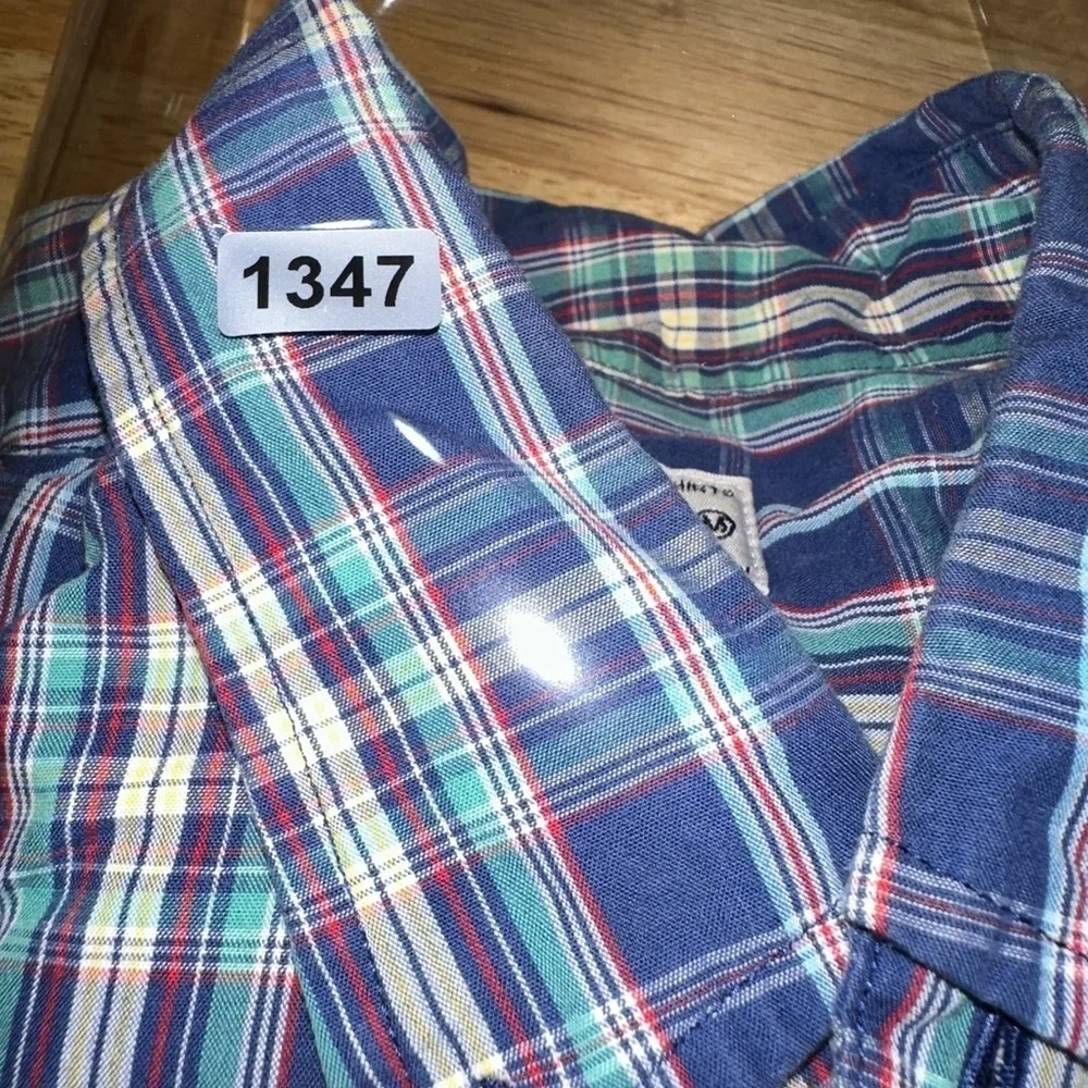 J. Crew Men's Blue Plaid Shirt